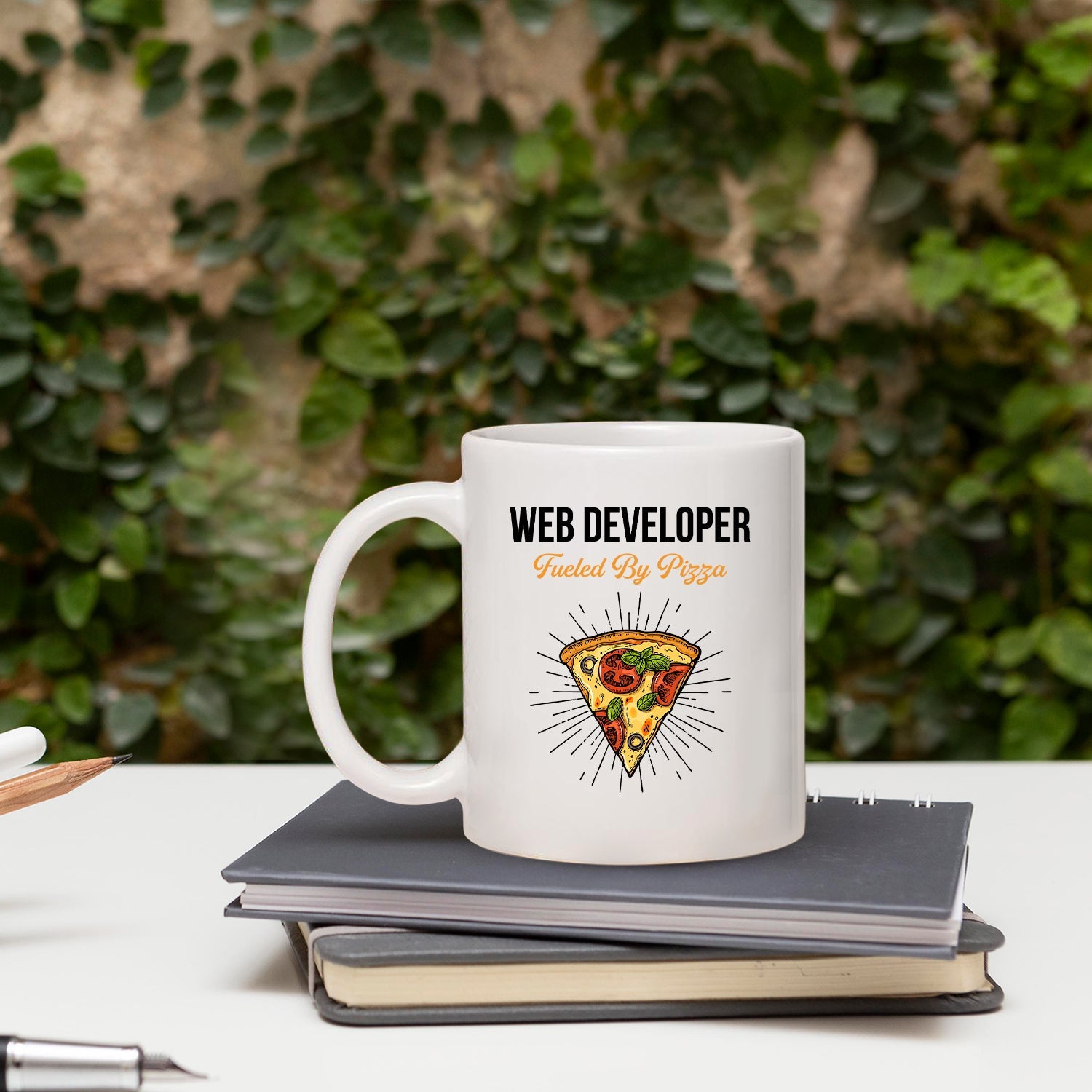 Web Developer Fueled By - Personalized Birthday gift For Software Engineer - Custom Mug - MyMindfulGifts
