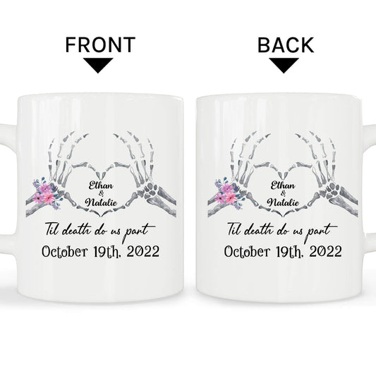 Til Death Do Us Part - Personalized Halloween gift for Boyfriend or Girlfriend - Custom Mug - MyMindfulGifts