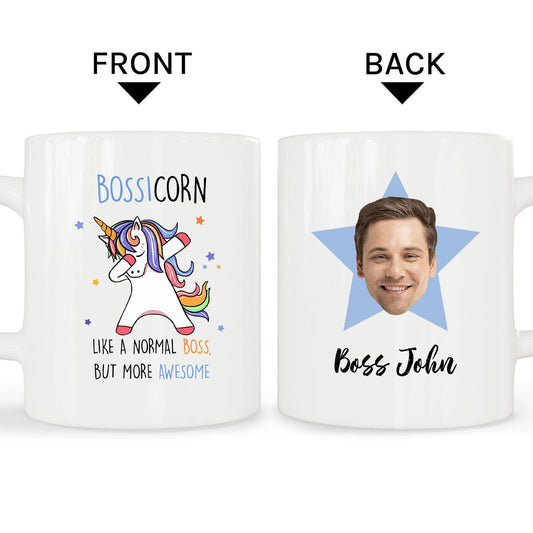 Bossicorn - Personalized Boss's Day, Birthday or Christmas gift for Boss - Custom Mug - MyMindfulGifts