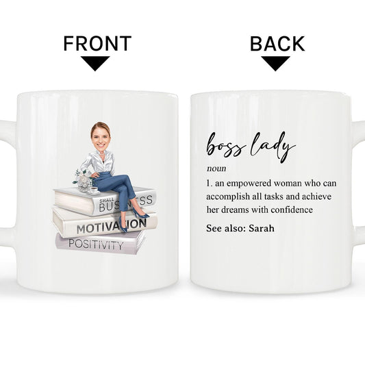 Boss Lady - Personalized Boss's Day, Birthday or Christmas gift for Boss Lady - Custom Mug - MyMindfulGifts