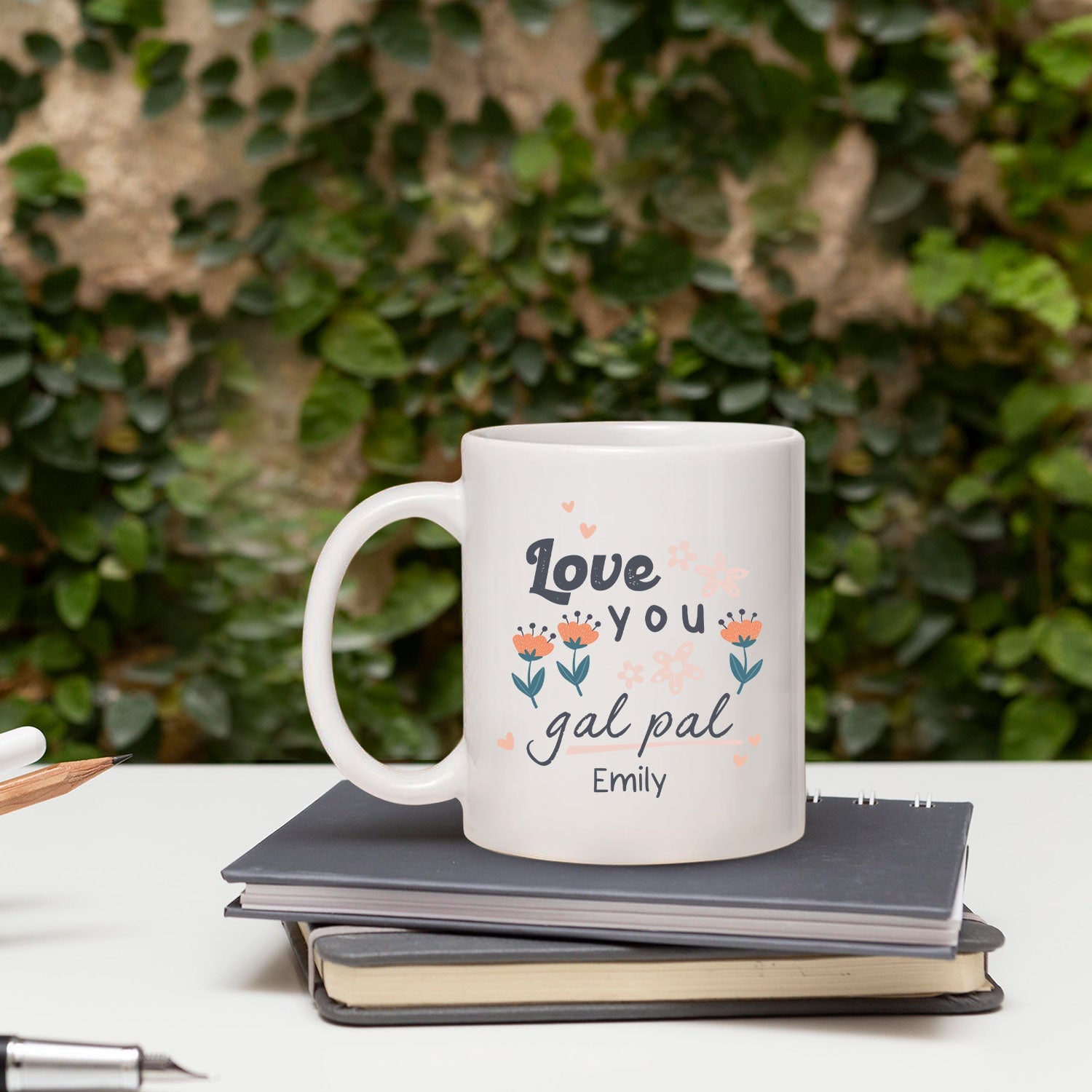 Love You Gal Pal - Personalized Galentine's Day, Birthday or Christmas gift For Friends - Custom Mug - MyMindfulGifts