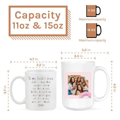 To My Galentines - Personalized Galetine's Day gift For Friends - Custom Mug - MyMindfulGifts