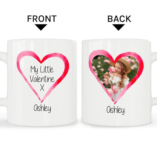 My Little Valentine - Personalized Valentine's Day gift For Son or Daughter - Custom Mug - MyMindfulGifts