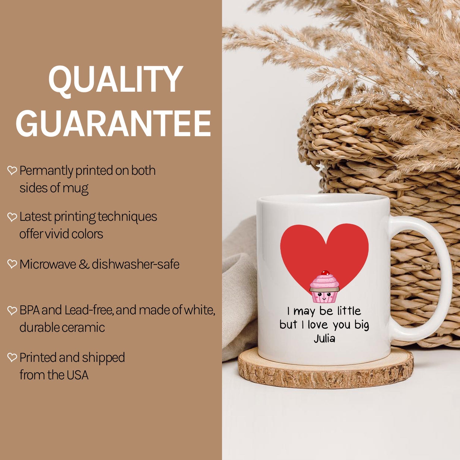 I Love You Big - Personalized Valentine's Day gift For Parents - Custom Mug - MyMindfulGifts