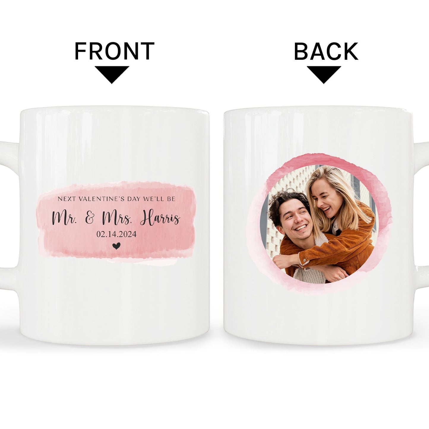 Next Valentine's Day We'll Be Mr. & Mrs. - Personalized Valentine's Day gift For Fiance - Custom Mug - MyMindfulGifts