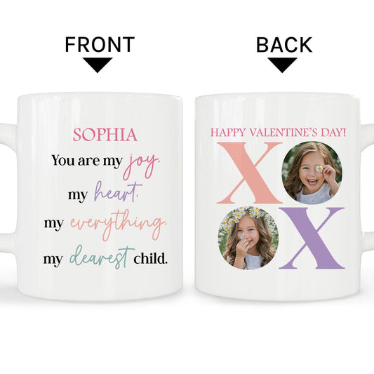 Valentines Present For Daughter - Personalized Valentine's Day gift For Daughter - Custom Mug - MyMindfulGifts