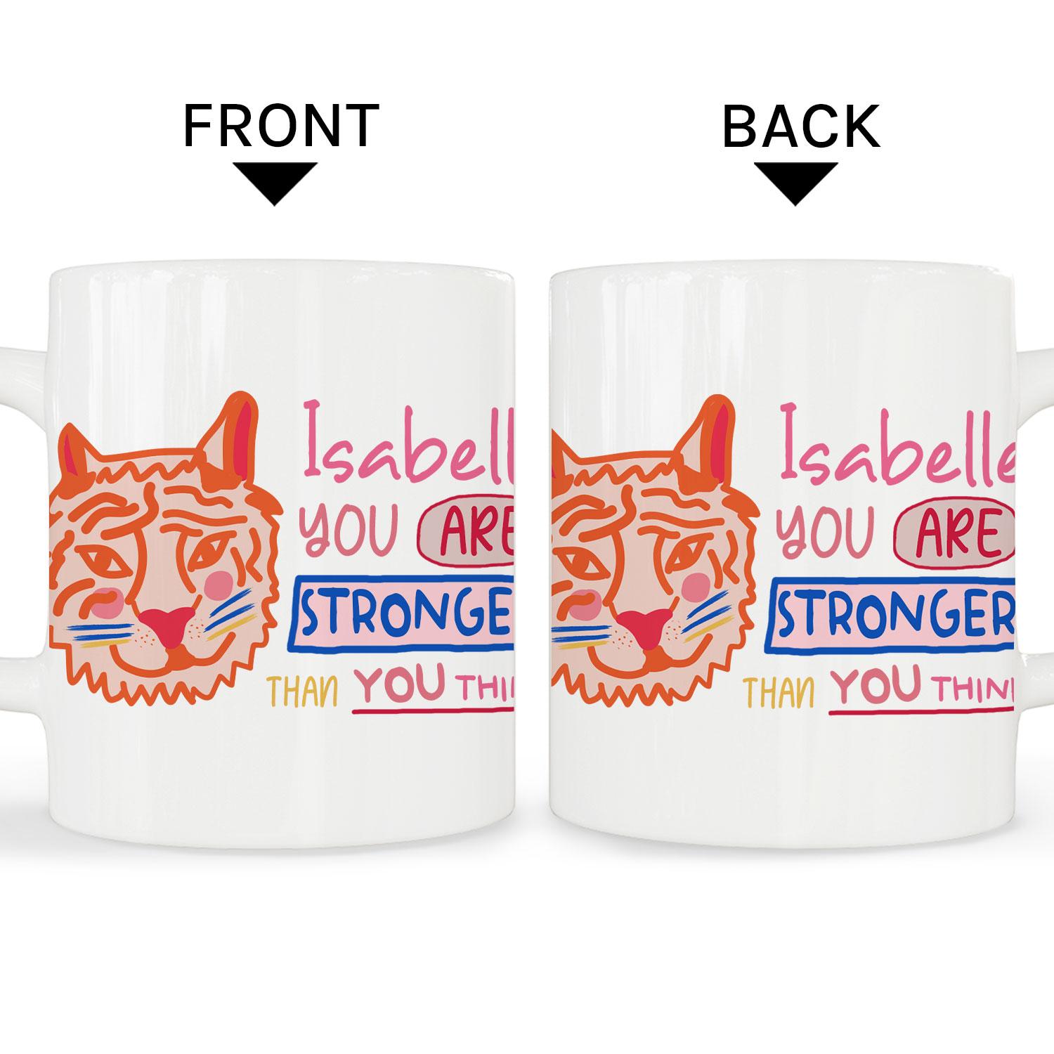 You Are Stronger Than You Think - Personalized  gift For Friends - Custom Mug - MyMindfulGifts