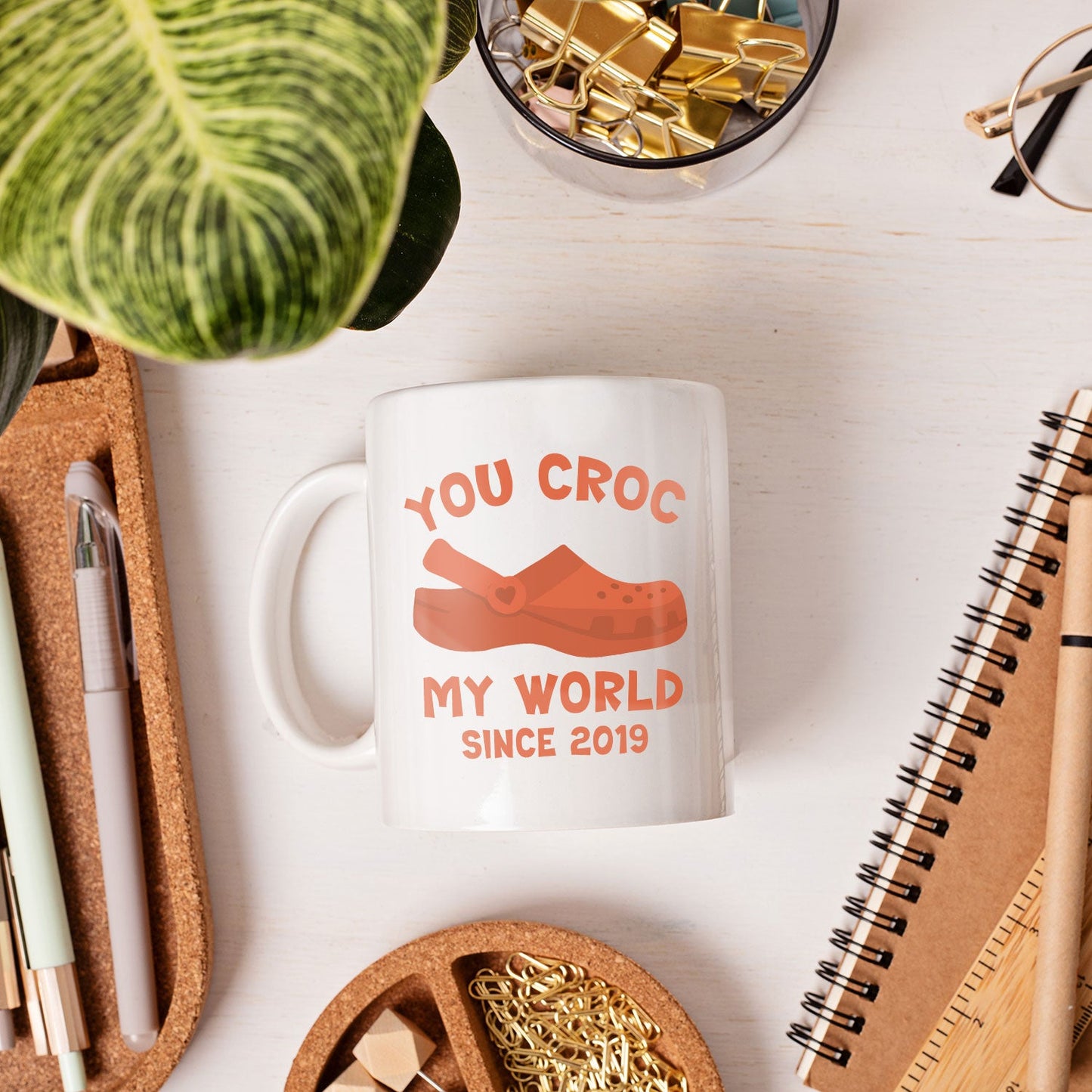 You Croc My World - Personalized Anniversary, Valentine's Day gift for couple - Custom Mug - MyMindfulGifts