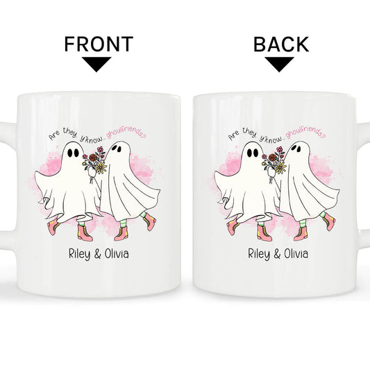 Ghoulfriends - Personalized Anniversary or Valentine's Day gift for Lesbian Couple - Custom Mug - MyMindfulGifts