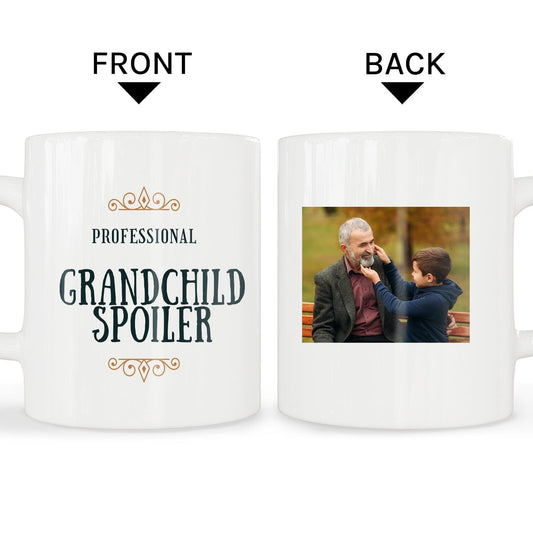 Professional Grandchild Spoiler - Personalized Father's Day or Birthday gift for Grandpa - Custom Mug - MyMindfulGifts