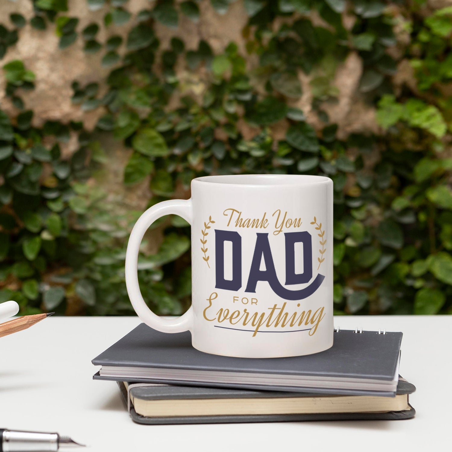 Thank You Dad For Everything - Personalized Father's Day or Birthday gift for Dad - Custom Mug - MyMindfulGifts