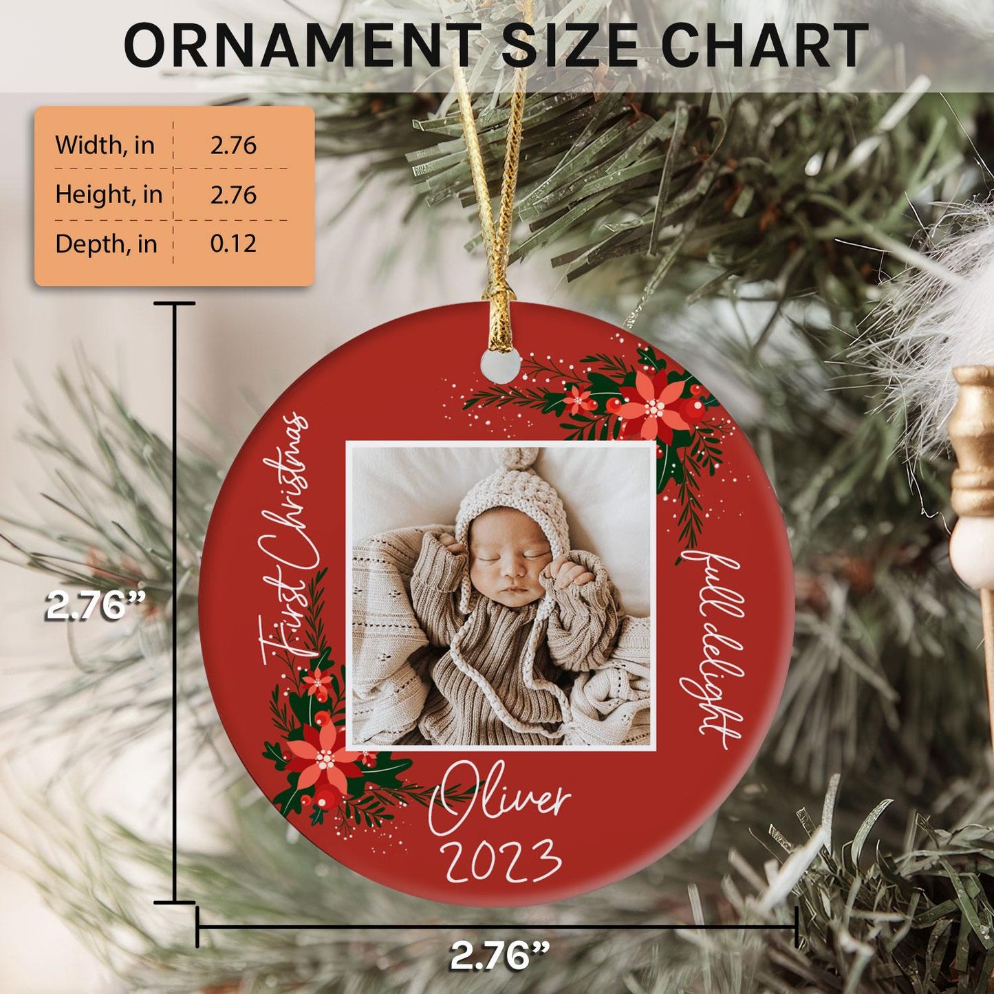 First Christmas, Full Delight Personalized First Christmas gift