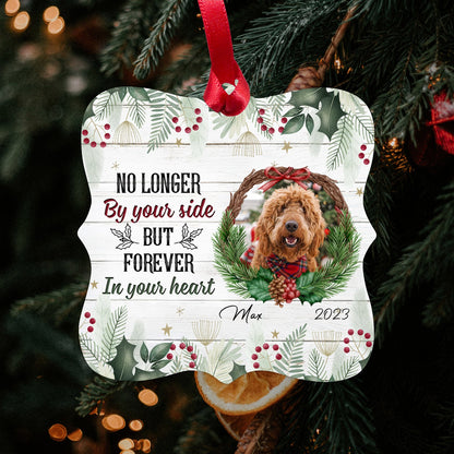 Forever In Our Hearts - Personalized Christmas gift for Dog or Cat Lovers - Custom Square Aluminum Ornament - MyMindfulGifts