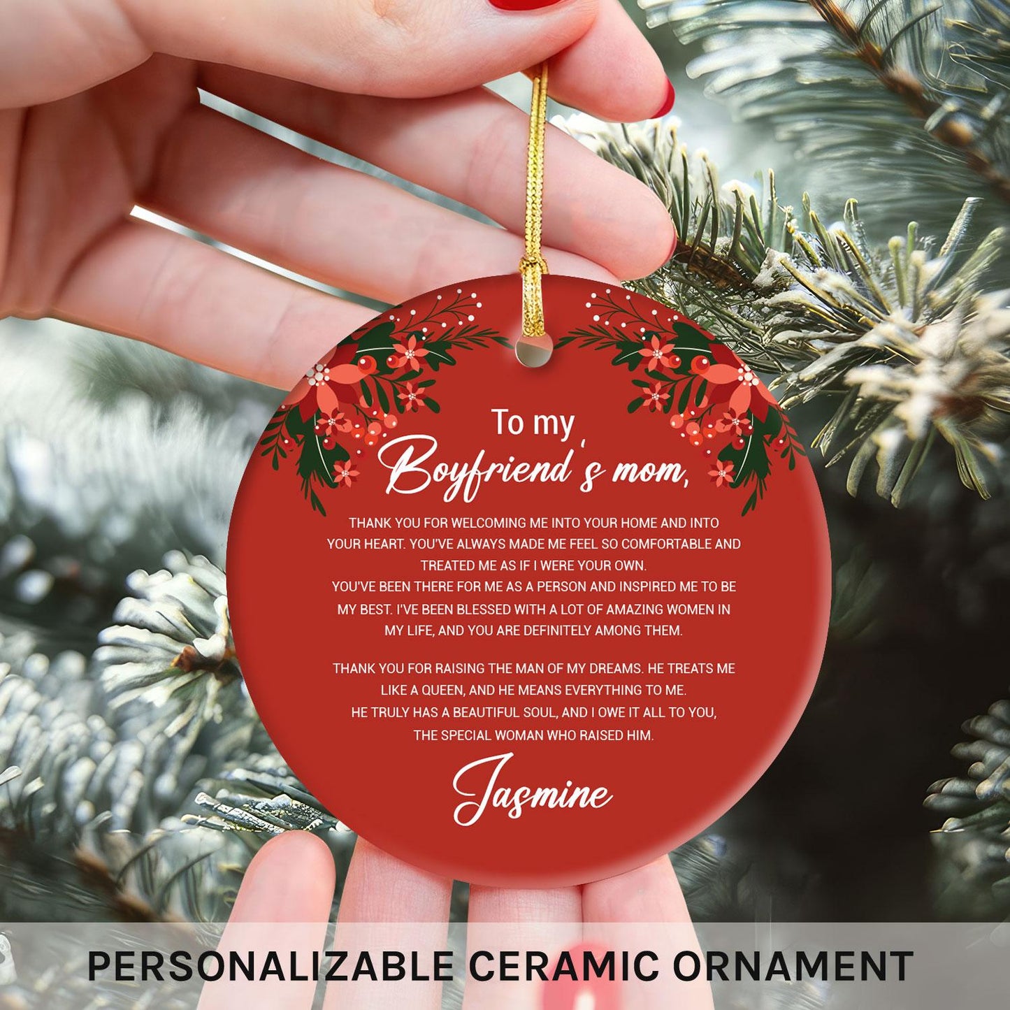 To My Boyfriend's Mom Personalized Mother's Day, Birthday or