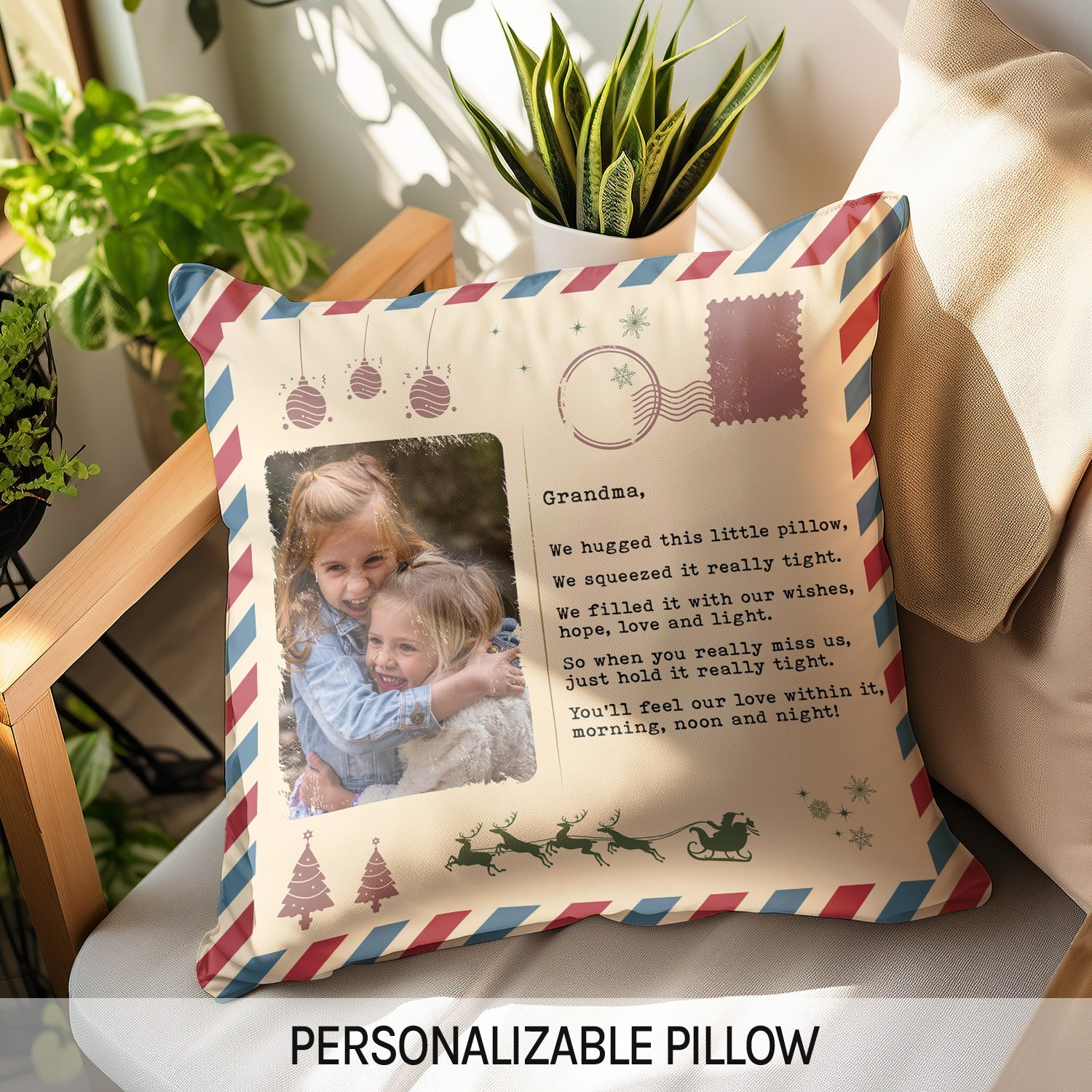 When You Really Miss Us - Personalized Mother's Day, Birthday or Christmas gift For Grandma - Custom Pillow - MyMindfulGifts