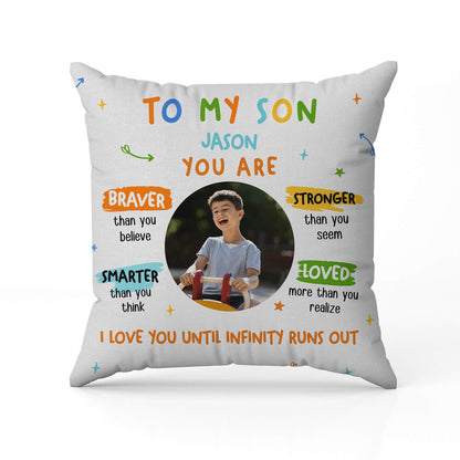 To My Son - Personalized Birthday, Valentine's Day or Christmas gift For Son - Custom Pillow - MyMindfulGifts