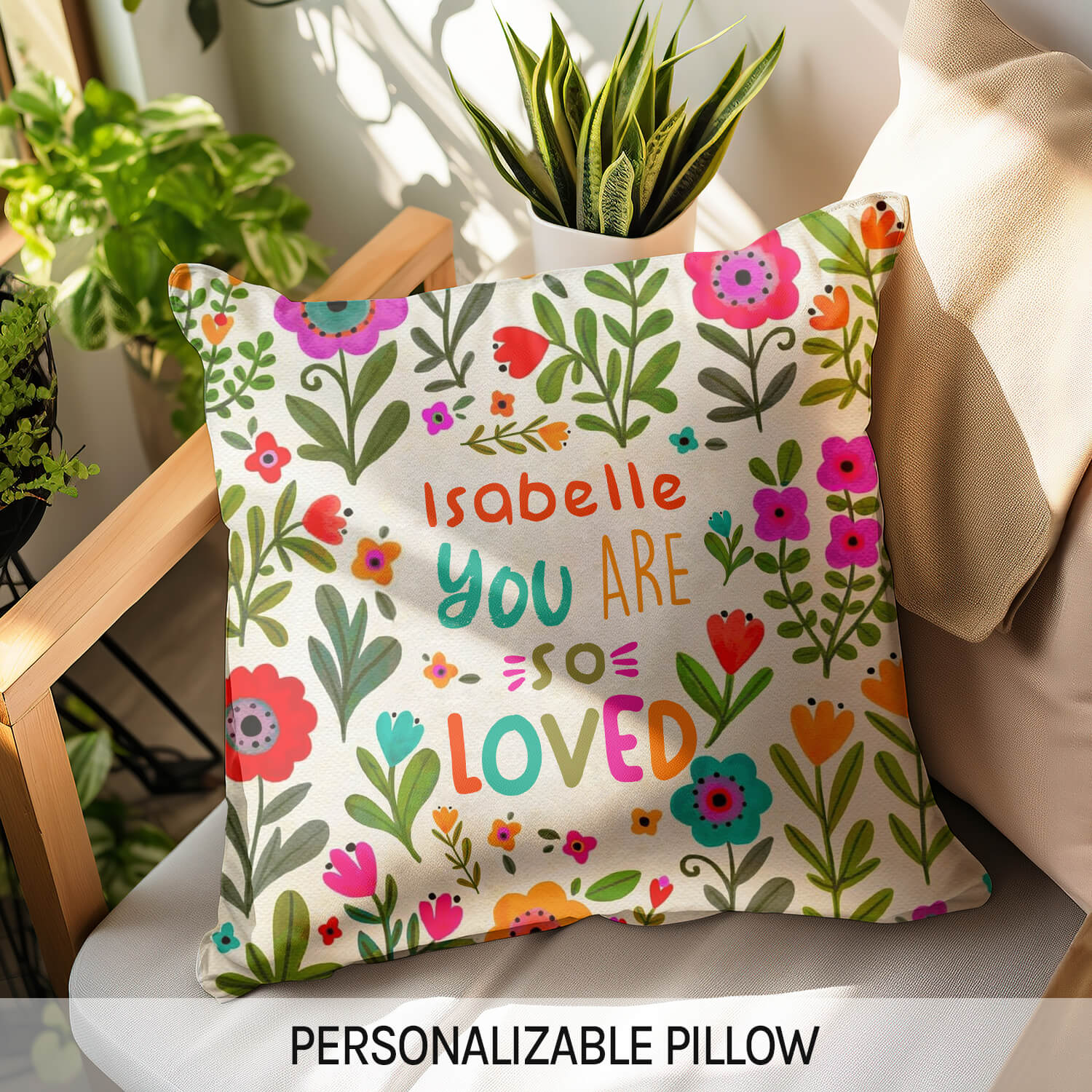 You Are So Loved - Personalized  gift For Friends - Custom Pillow - MyMindfulGifts