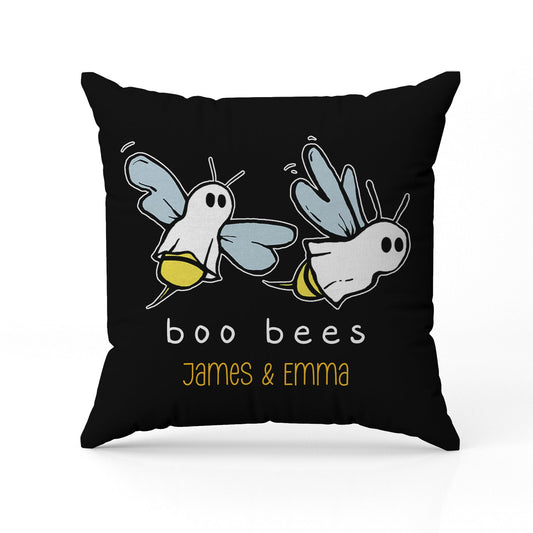 Boo Bees - Personalized Anniversary or Halloween gift for Him or Her - Custom Pillow - MyMindfulGifts