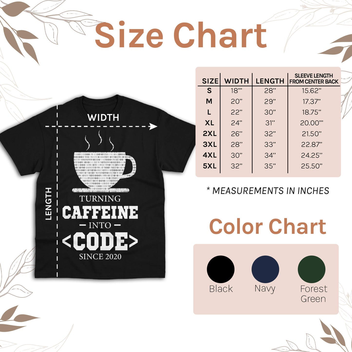 Turning caffeine into code - Personalized Birthday gift for Software Engineer - Custom Tshirt - MyMindfulGifts