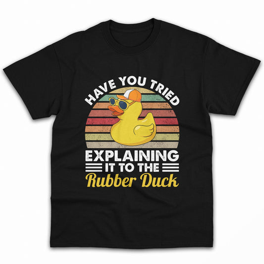 Explaining It To The Rubber Duck - Personalized Birthday gift for Software Engineer - Custom Tshirt - MyMindfulGifts