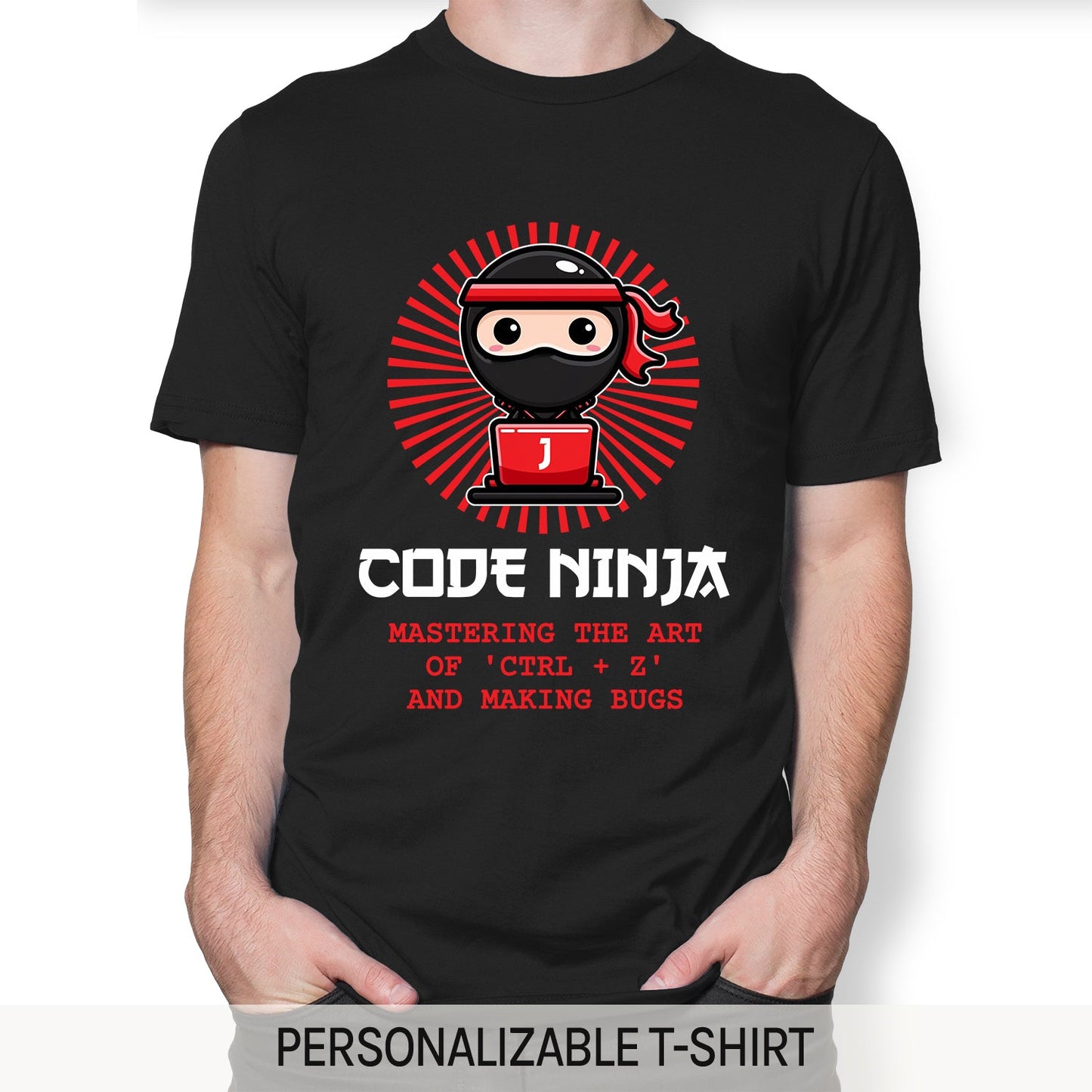 Code Ninja - Personalized All occasions gift for Software Engineer - Custom Tshirt - MyMindfulGifts