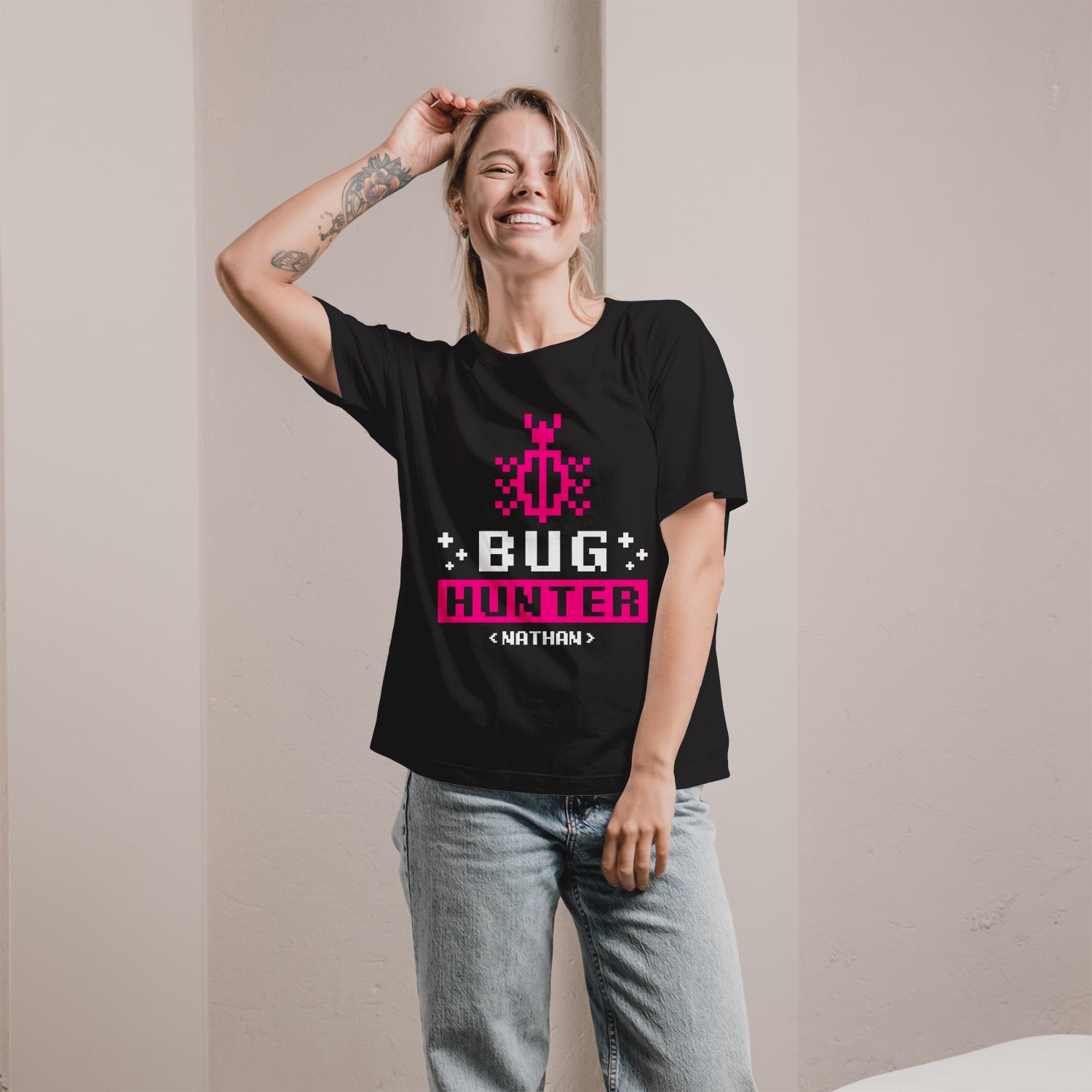 Bug Hunter - Personalized All occasions gift for Software Engineer - Custom Tshirt - MyMindfulGifts