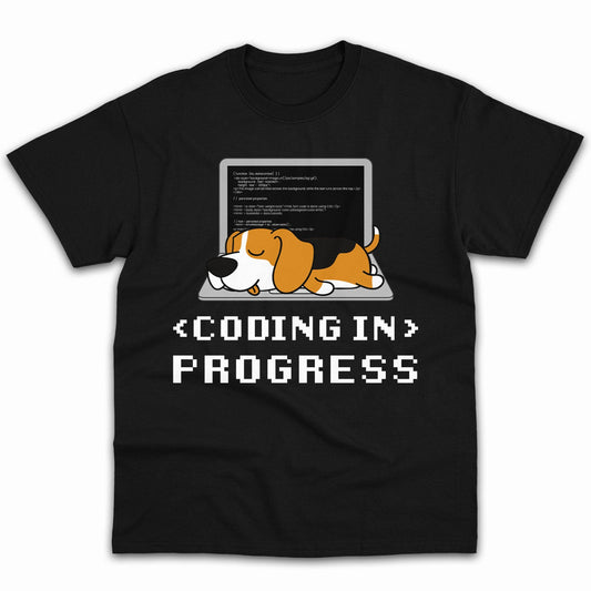 <Coding> In Progress - Personalized Birthday gift for Software Engineer - Custom Tshirt - MyMindfulGifts