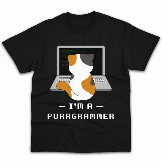 I'm A Purrgrammer - Personalized Birthday gift for Software Engineer - Custom Tshirt - MyMindfulGifts
