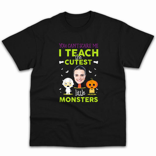 I Teach The Cutest Little Monsters - Personalized Halloween gift for Teacher - Custom Tshirt - MyMindfulGifts