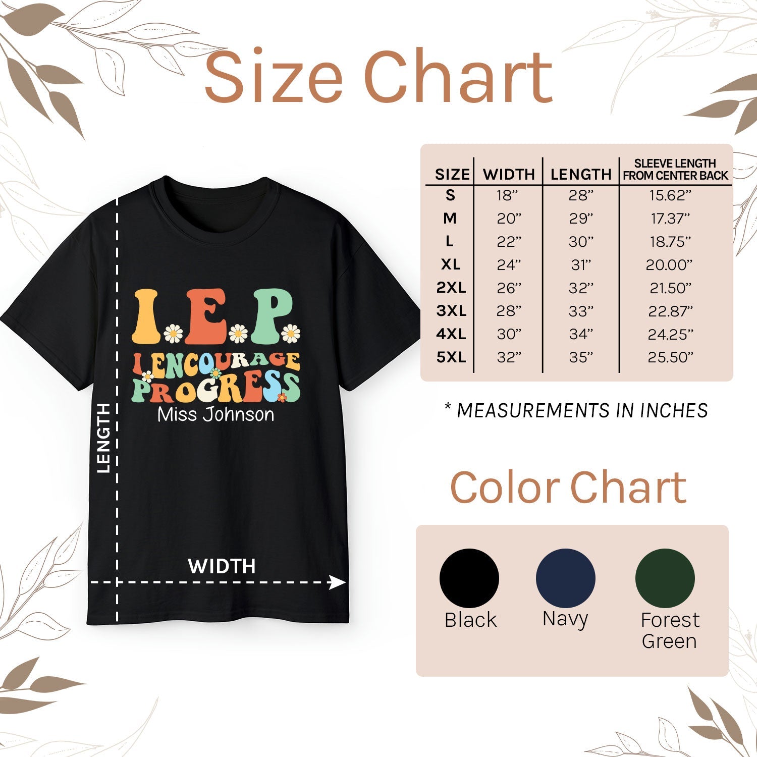 IEP I Encourage Progress - Personalized Teacher's Day, Birthday or Christmas gift For Special Education Teacher - Custom Tshirt - MyMindfulGifts
