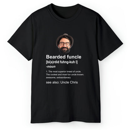 Bearded Funcle - Personalized Birthday or Christmas gift For Uncle - Custom Tshirt - MyMindfulGifts