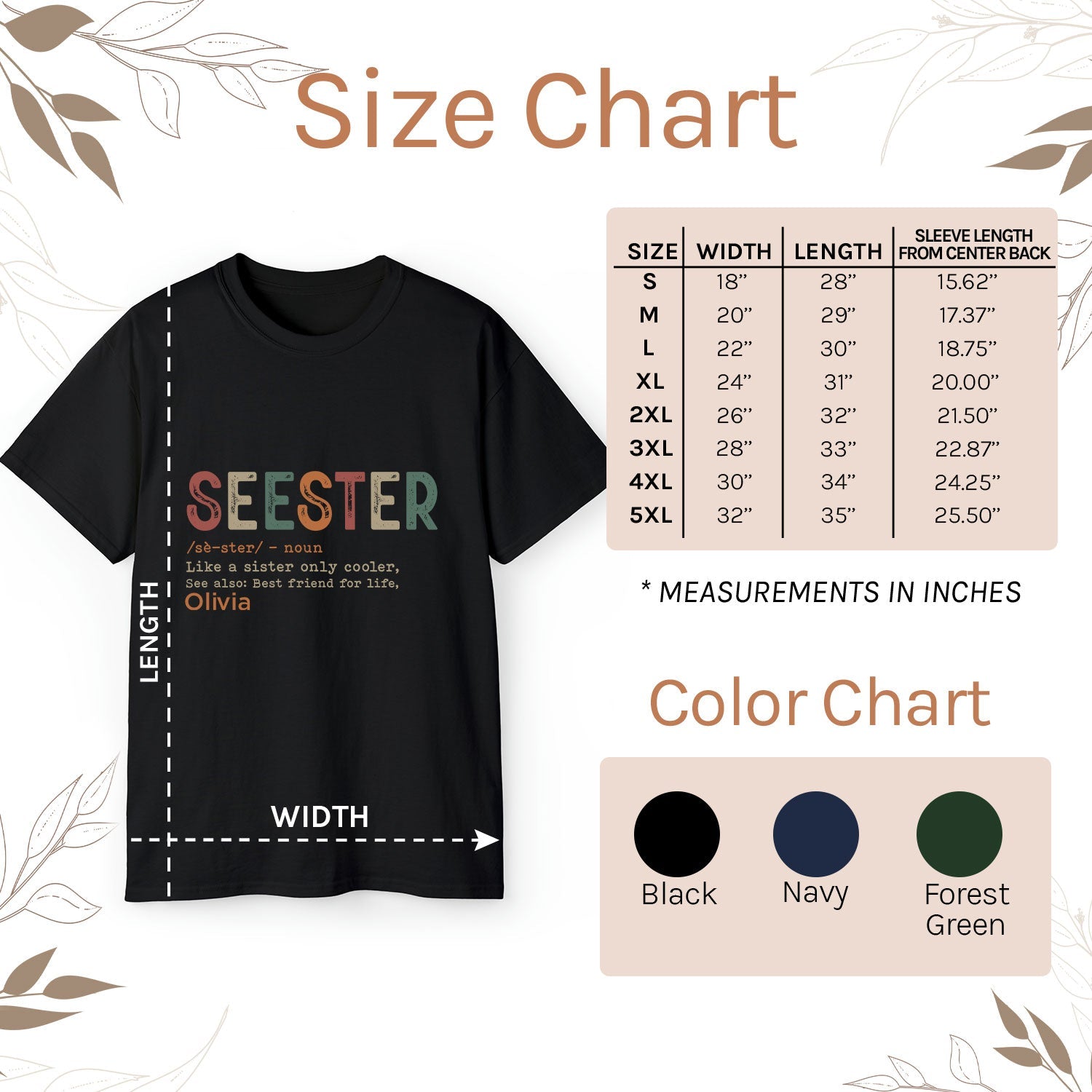 Seester - Personalized Birthday or Christmas gift For Sister - Custom Tshirt - MyMindfulGifts