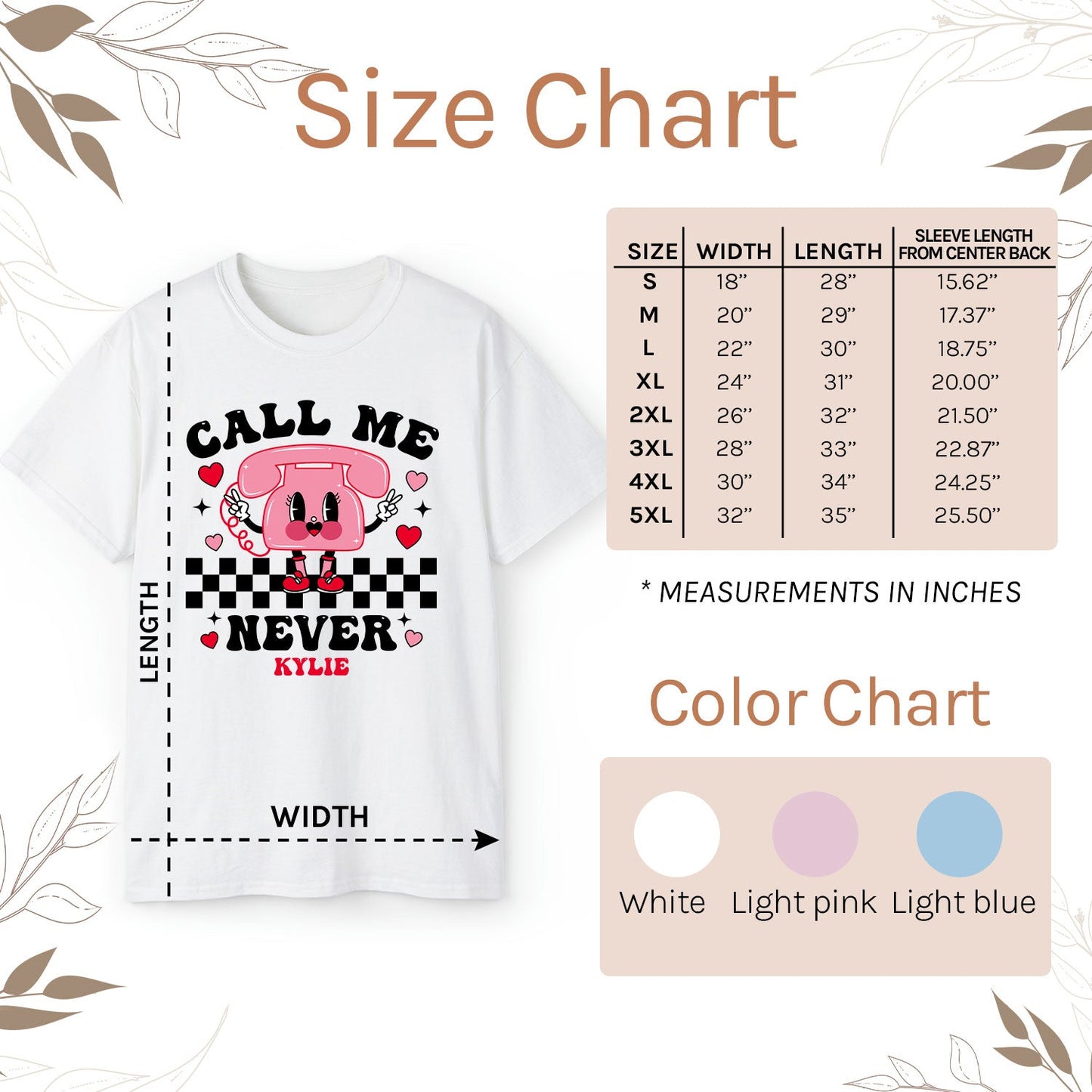 Call Me Never - Personalized Anti-Valentine's Day gift For Friends - Custom Tshirt - MyMindfulGifts