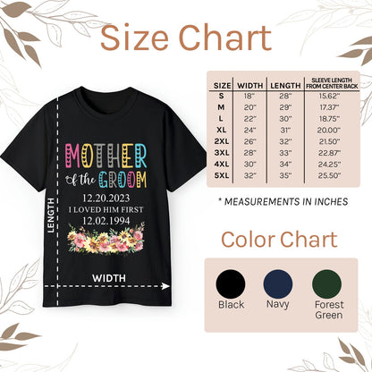 Mother Of The Groom Present - Personalized Wedding gift For Mother Of The Groom - Custom Tshirt - MyMindfulGifts