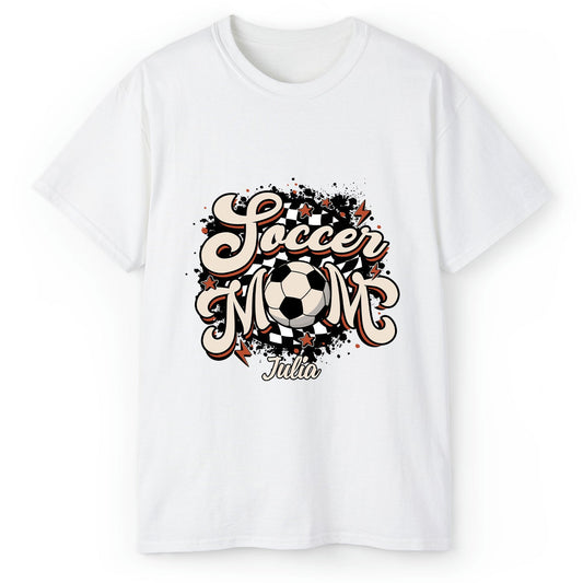 Soccer Mom - Personalized  gift For Soccer Mom - Custom Tshirt - MyMindfulGifts