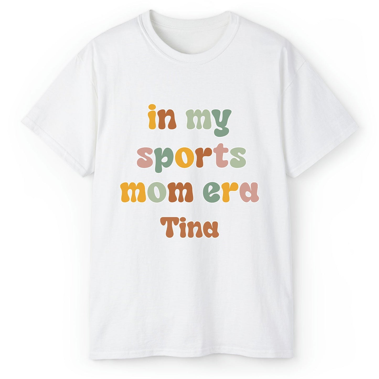 In My Sports Mom Era - Personalized  gift For Sports Mom - Custom Tshirt - MyMindfulGifts