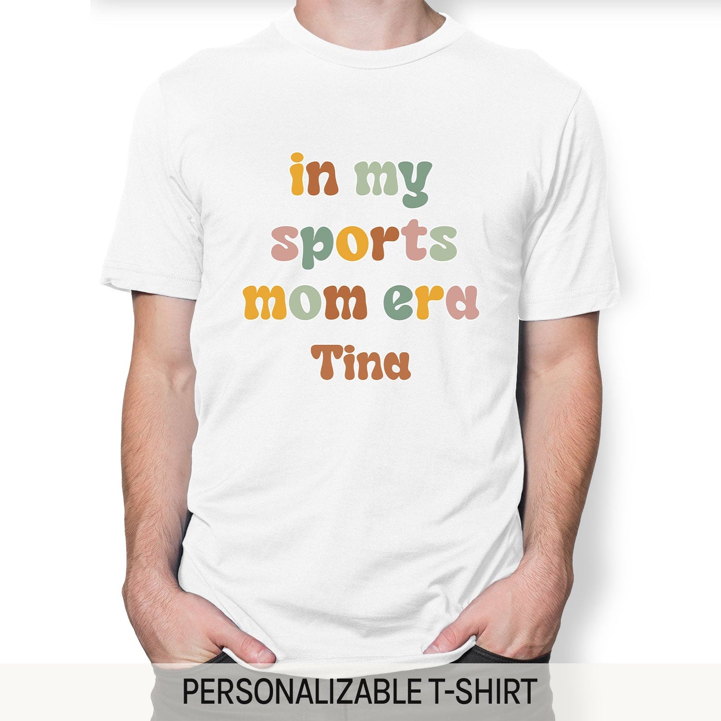 In My Sports Mom Era - Personalized  gift For Sports Mom - Custom Tshirt - MyMindfulGifts