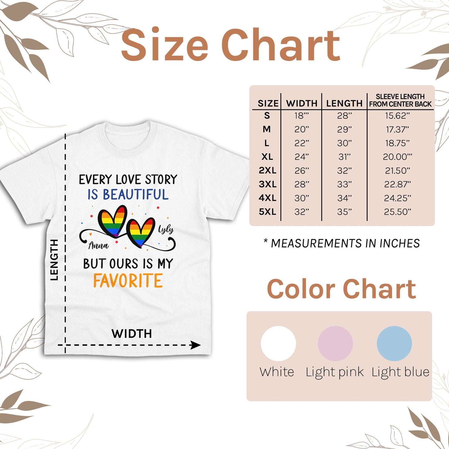 Every Love Story Is Beautiful - Personalized Anniversary or Valentine's Day gift for LGBT couple - Custom Tshirt - MyMindfulGifts