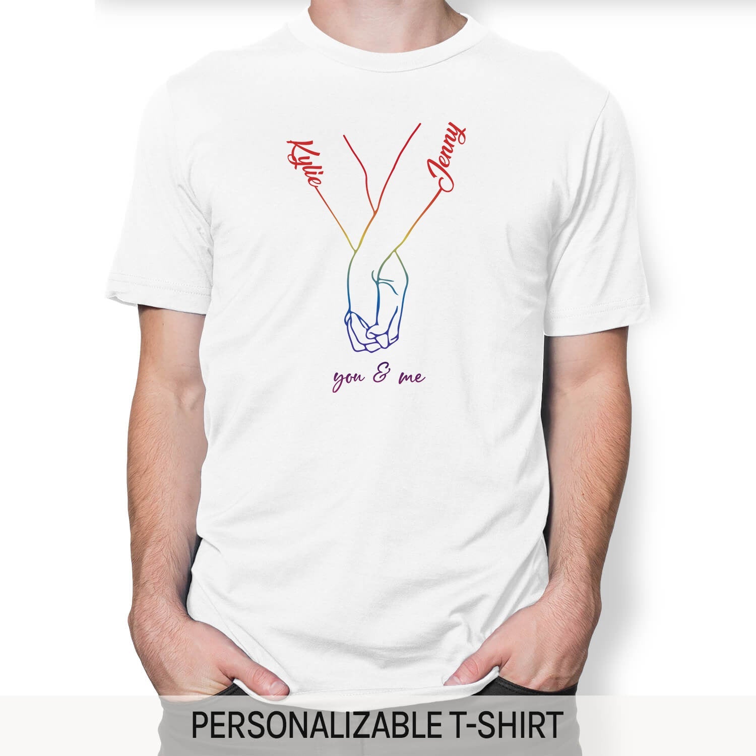 You & Me - Personalized Anniversary or Valentine's Day gift for LGBT couple - Custom Tshirt - MyMindfulGifts