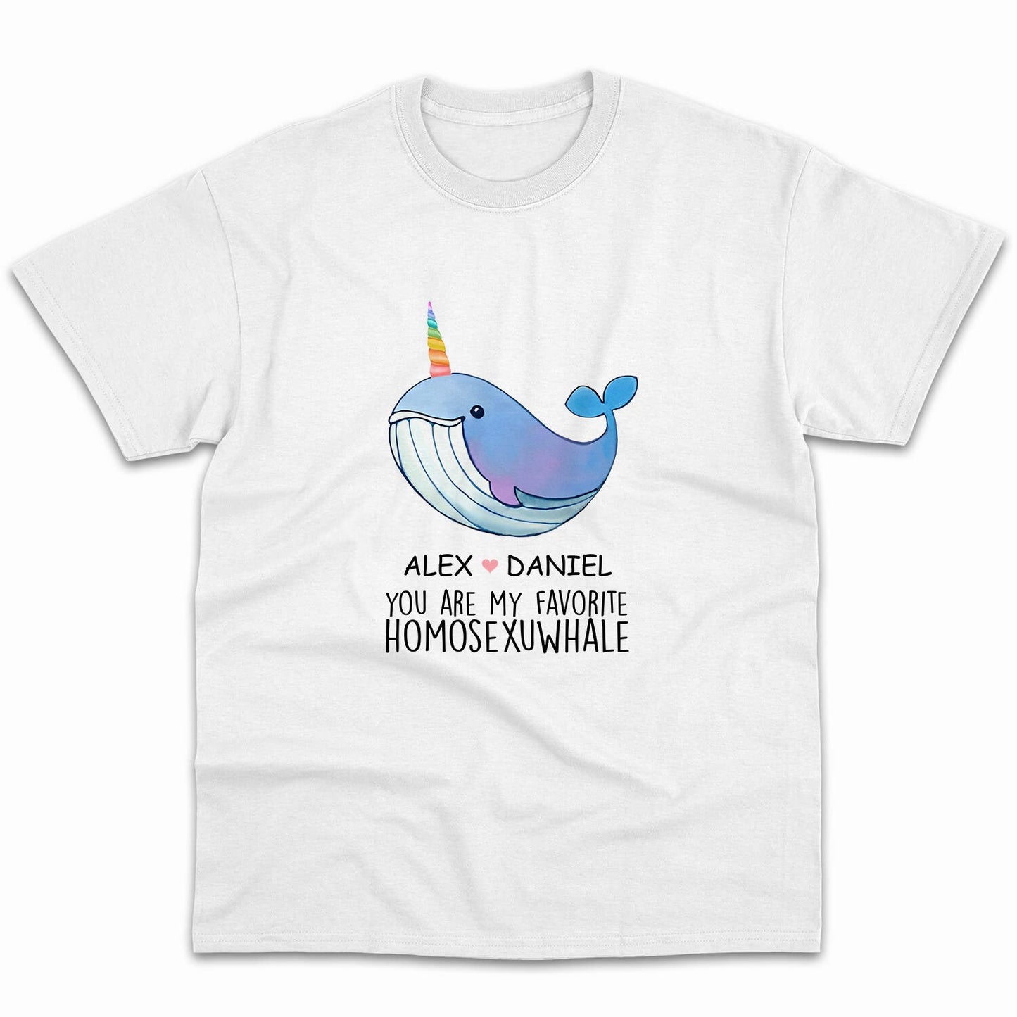 You Are My Favorite Homosexuwhale - Personalized Anniversary or Valentine's Day gift for him for her - Custom Mug - MyMindfulGifts