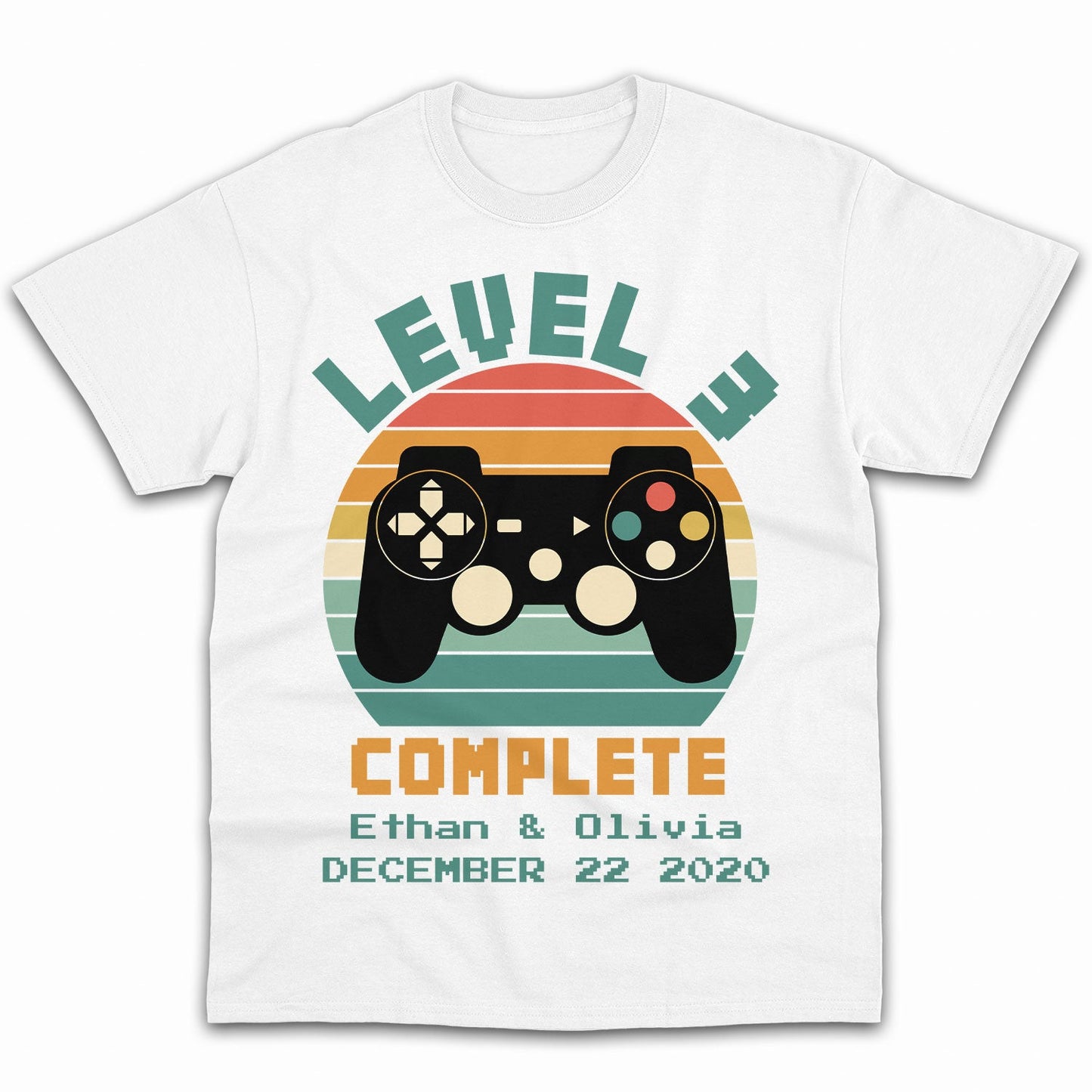 Level 3 Complete - Personalized 3 Year Anniversary gift for him for her - Custom Tshirt - MyMindfulGifts