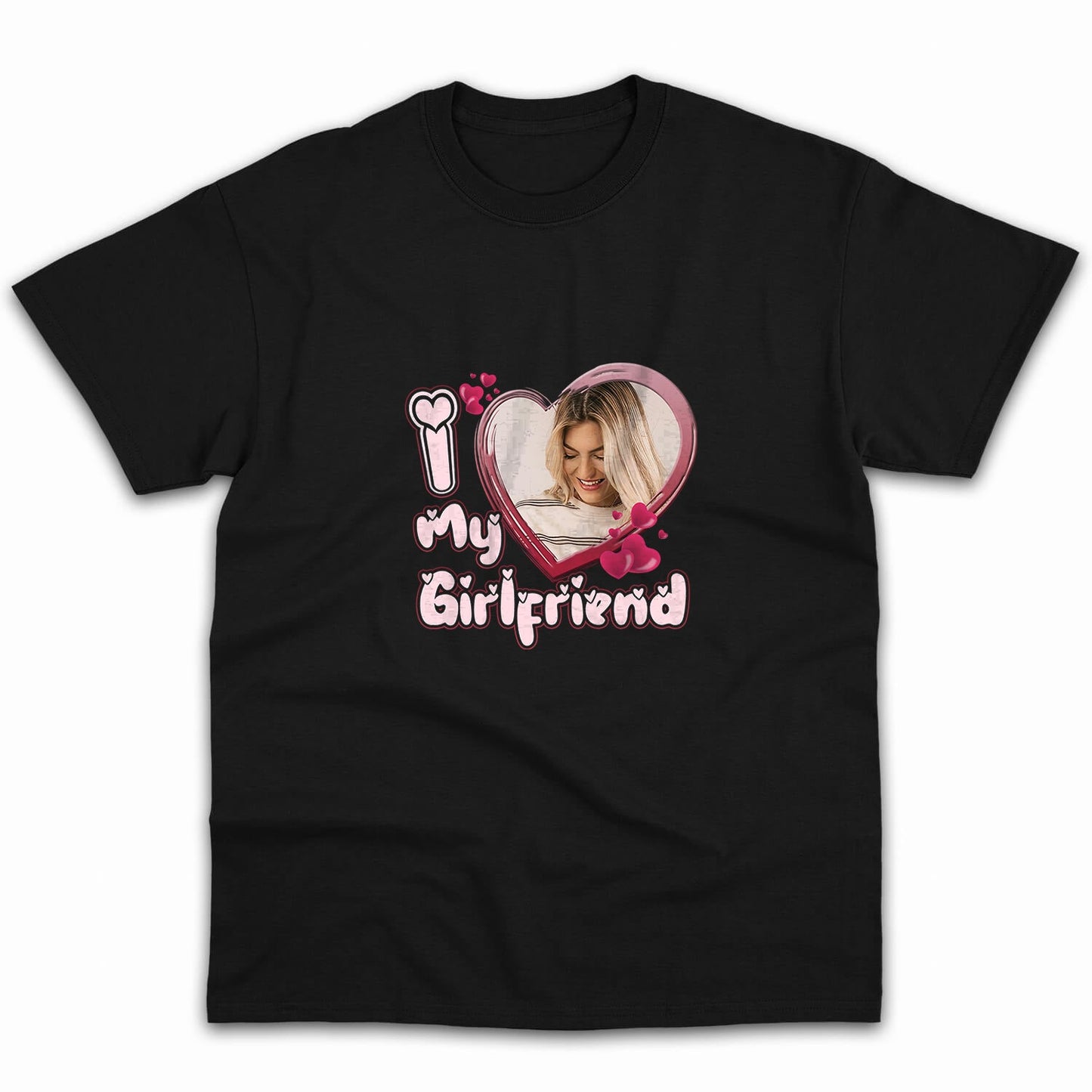 I Love My Girlfriend - Personalized Anniversary or Valentine's Day gift for Boyfriend - Custom Tshirt - MyMindfulGifts