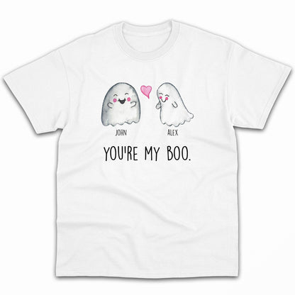 You're My Boo - Personalized Anniversary, Valentine's Day or Halloween gift for Boyfriend or Girlfriend - Custom Tshirt - MyMindfulGifts