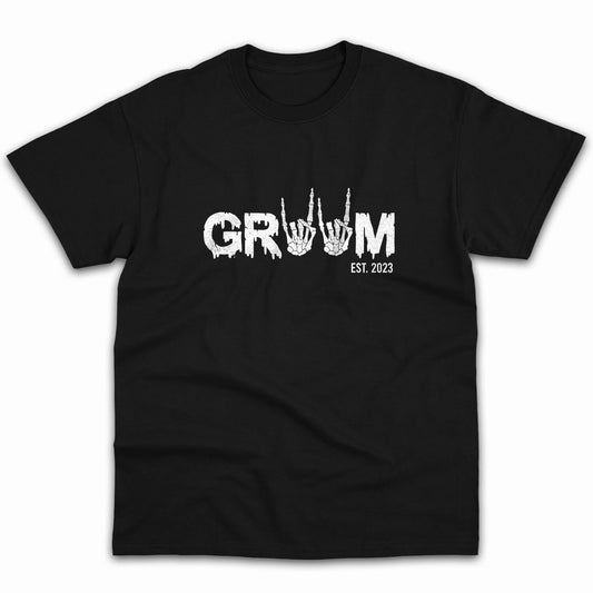 Groom - Personalized Anniversary or Halloween gift for Husband - Custom Tshirt - MyMindfulGifts