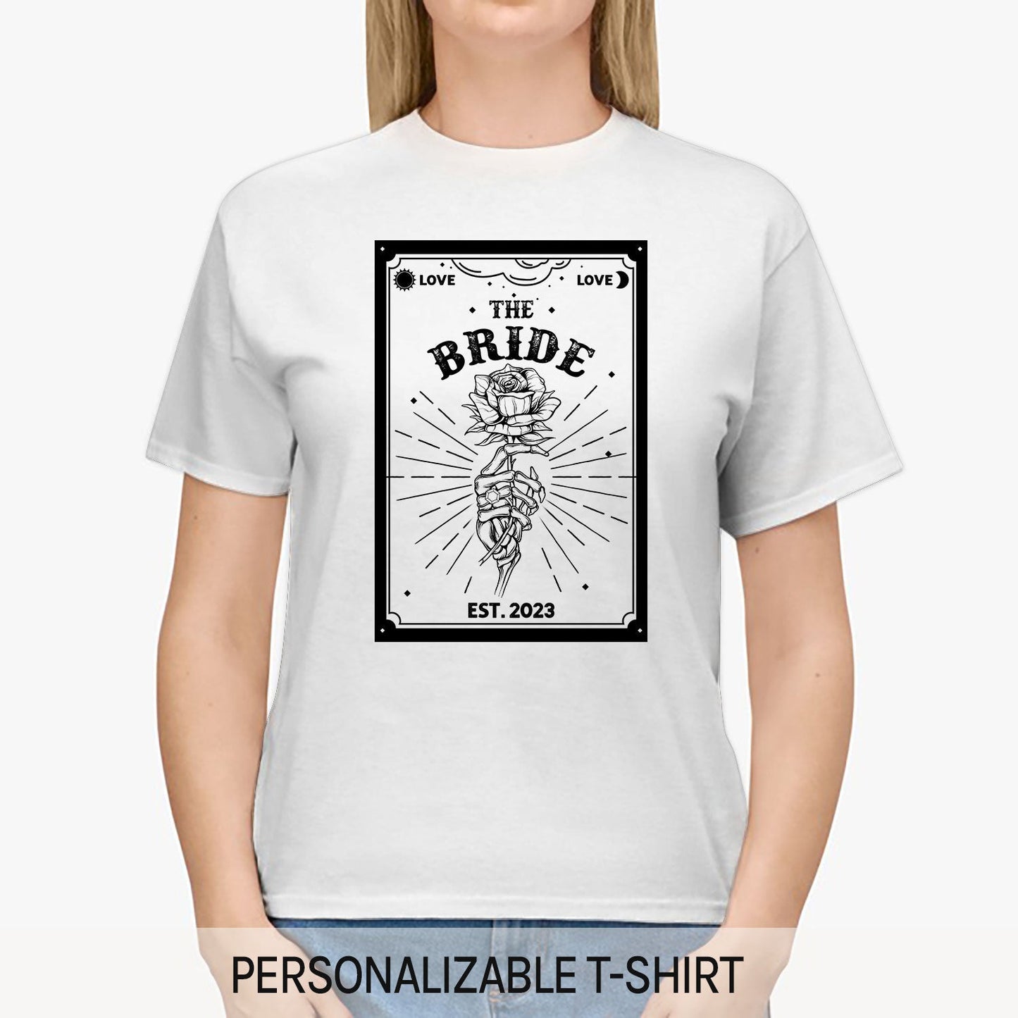The Bride - Personalized Anniversary or Halloween gift for Wife - Custom Tshirt - MyMindfulGifts