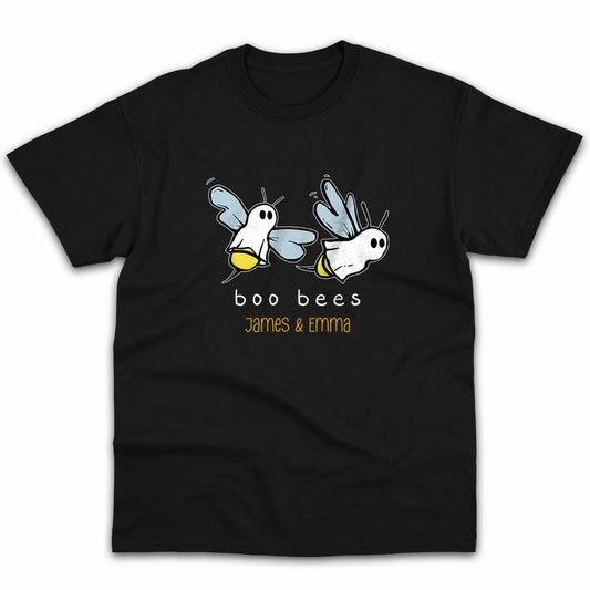 Boo Bees - Personalized Anniversary or Halloween gift for Him or Her - Custom Tshirt - MyMindfulGifts