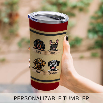 I Gotta Pet These Dogs - Personalized Birthday or Christmas gift for Dog Lovers - Custom Tumbler - MyMindfulGifts