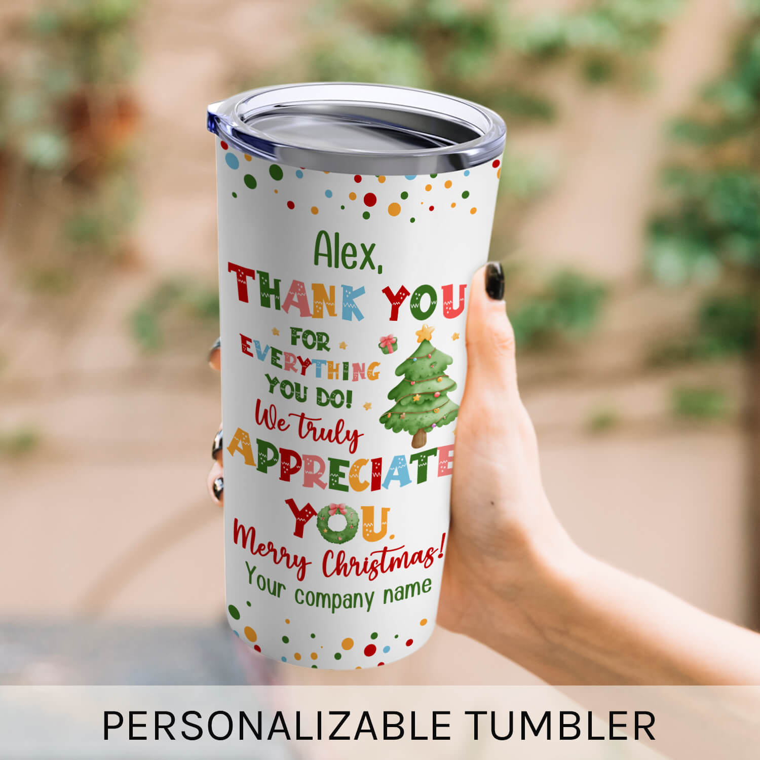 Thank You For Everything You Do - Personalized Christmas gift For Employees - Custom Tumbler - MyMindfulGifts