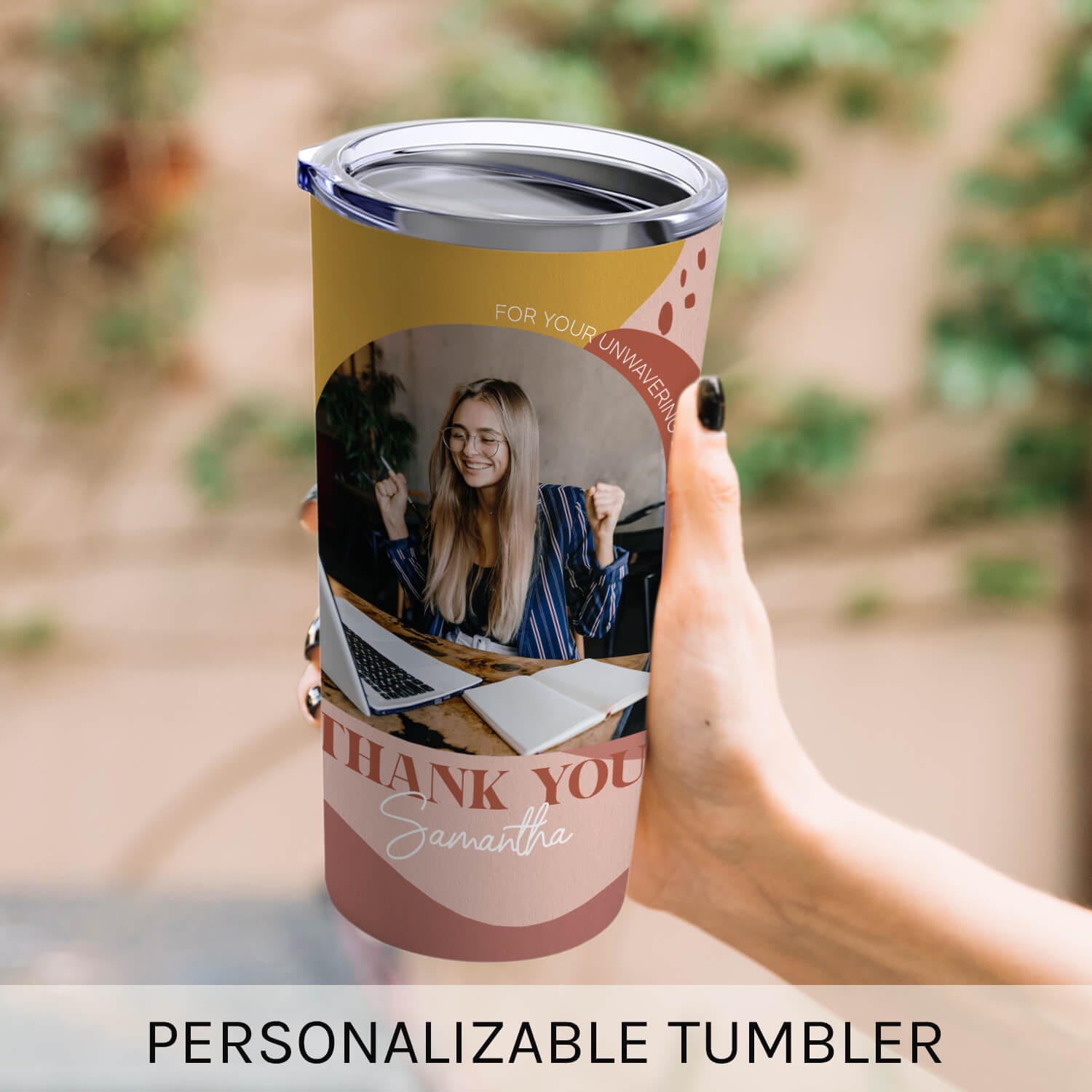 Unwavering Dedication And Hard Work - Personalized Birthday or Christmas gift For Employees - Custom Tumbler - MyMindfulGifts