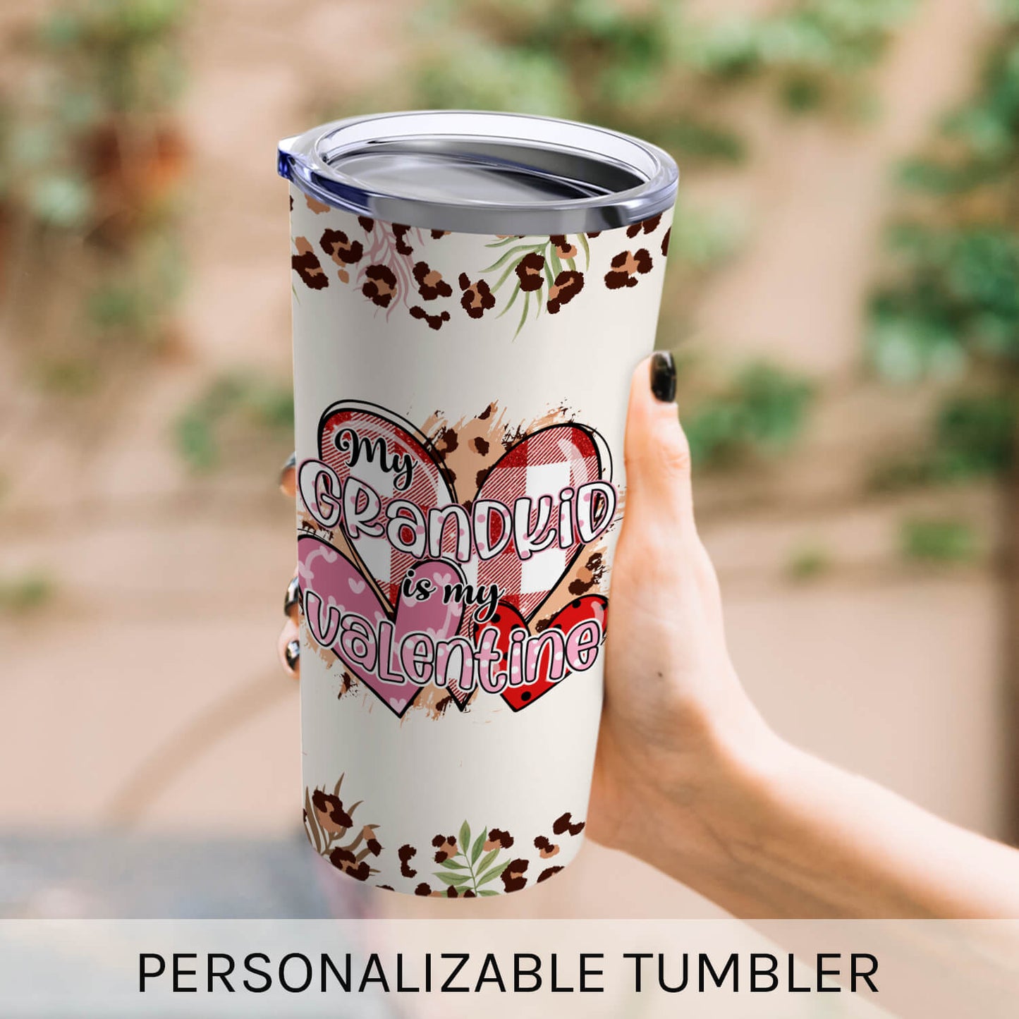 Valentine's Day For Grandparents - Personalized Valentine's Day gift For Grandparents - Custom Tumbler - MyMindfulGifts